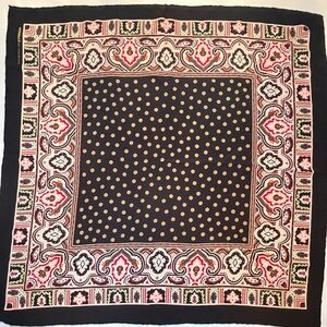 FABIO BELLOTTI SCARF BLACK RED WHITE 34"